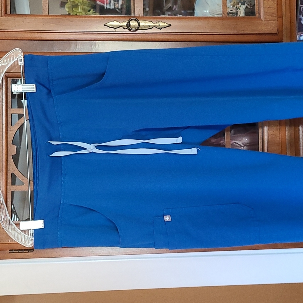 FIGS Kade royal blue regular length scrub bottoms